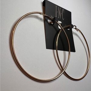 INC Big Gold Hoop Earrings